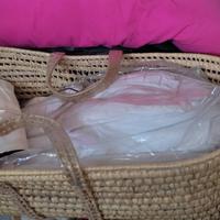 cesta porta neonato con cavalletto