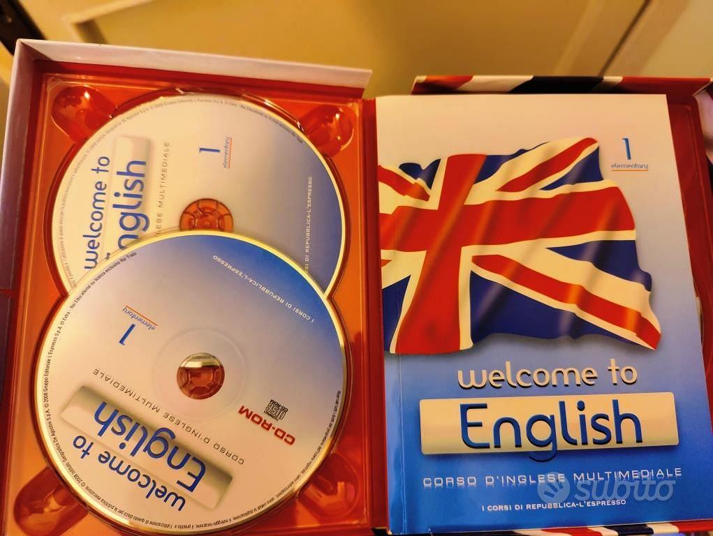 CORSO DI INGLESE CD/DVD 1-10 welcome to Enghish - Collezionismo In vendita  a Firenze