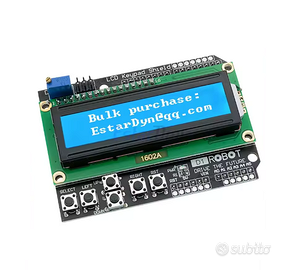 Modulo LCD1602 con Tastiera Display Retroilluminat