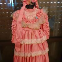 Vestito carnevale bambina da damigella/principessa