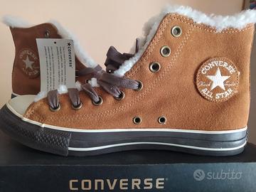 converse all star alte pelle camoscio n. 42 nuove