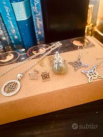 ✨ Set Nodo della Strega Argento – 4 pezzi ✨