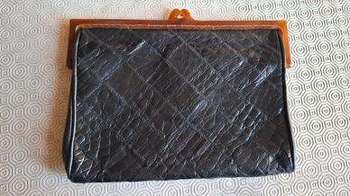Pochette Vintage Nera a Mano / Sotto braccio 