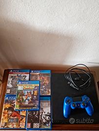 PS4 Slim + Controller + 5 giochi + alimentatore