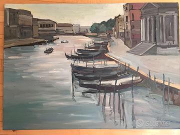 ITALO MATALONI, quadri Venezia, olio su tela