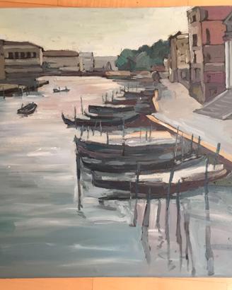 ITALO MATALONI, quadri Venezia, olio su tela