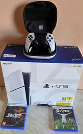 ps5 slim disco + pad edge + 2 giochi + garanzia