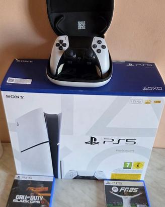 ps5 slim disco + pad edge + 2 giochi + garanzia