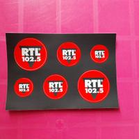 Adesivi radio RTL 102.5 vintage