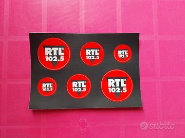 Adesivi radio RTL 102.5 vintage
