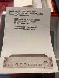 Manuale Nad 3020  originale
