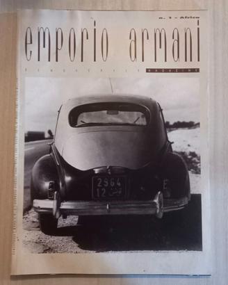Emporio Armani Magazine N. 1 "Africa" (1989) Raro