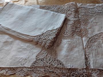 coordinato coperta e tovaglia con tovagliolj