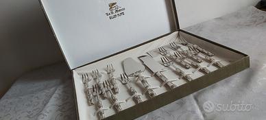 Set di posate da dessert placcato in argento