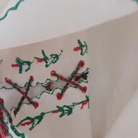 camicia da notte in lino ricamata 