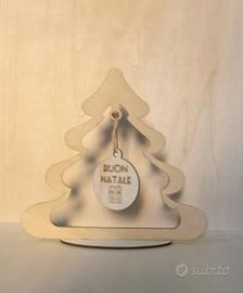 Alberelli artigianali di natale in compensato