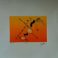 Opera Sergio Dangelo Bamboo acquaforte 35x50