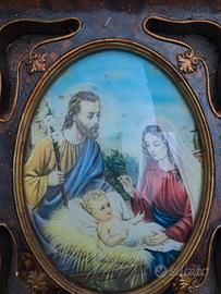 Quadro sacra famiglia e acquasantiere