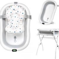 **Vasca Bagnetto 80 cm con Supporto Pieghevole**