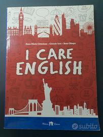 Testo scolastico "I care English" con CD