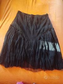 Gonna nera in tulle