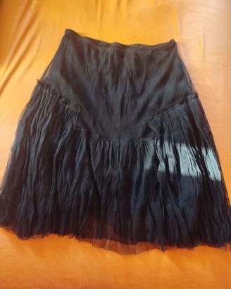 Gonna nera in tulle