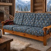 divano a 3 posti di pino mielato