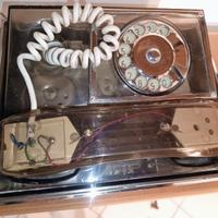 Telefono con scocca trasparente anni' 60-'70
