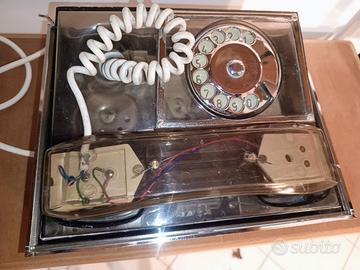 Telefono con scocca trasparente anni' 60-'70