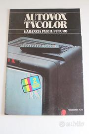 Catalogo Autovox 78/79 Tv Color Hi Fi Depliant