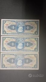 Lotto di 5 banconote Brasiliane vintage