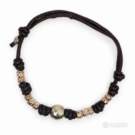 DoDo Bracciale con 10 Granelli Pepita Argento 925