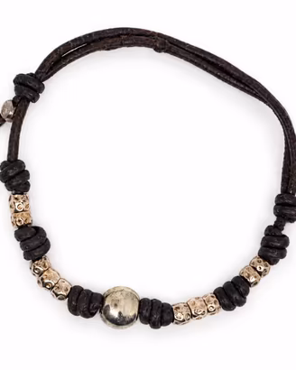 DoDo Bracciale con 10 Granelli Pepita Argento 925