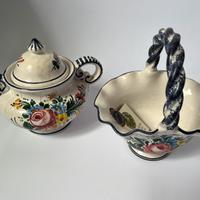 Zuccheriera e porta dolci Ceramica D’Arte Castelli