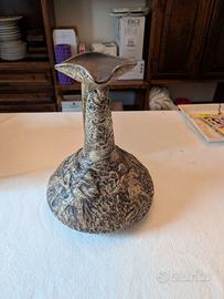 Brocca Vaso Ceramica Brutalista Vintage Anni 60/70