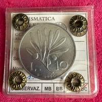 Repubblica italiana 10 lire 1946 FDC periziata