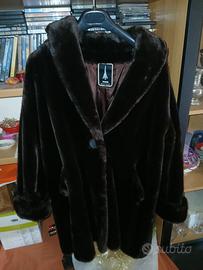 Pelliccia ecologica marrone made in France Paris