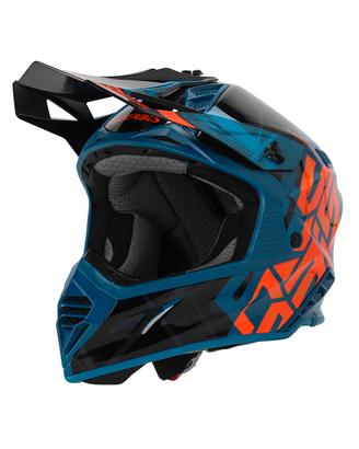 Casco Acerbis X-Track blu arancione TG.L