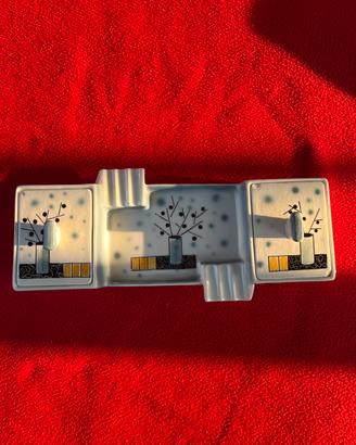 Porta sigarette posa cenere 1950 Alfa Porcellane