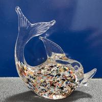 pesce colorato in vetro di Murano 