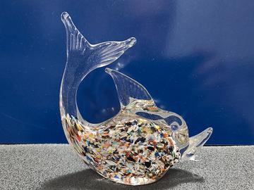 pesce colorato in vetro di Murano 