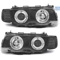 FARI BMW SERIE 7 E38 98-01 ANGEL EYES FONDO NERO