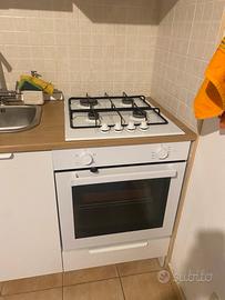 Piano cottura 4 fuochi bianco