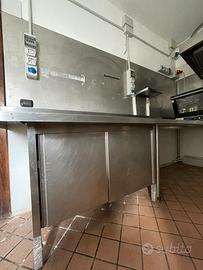 Banco da lavoro professionale in acciaio Inox