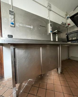 Banco da lavoro professionale in acciaio Inox