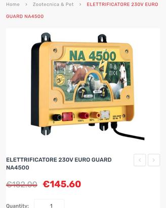 ELETTRIFICATORE 230V EURO GUARD NA4500