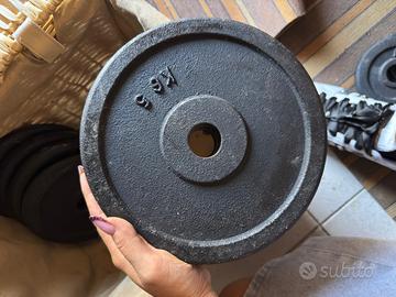 SET PESI GHISA 102 KG + BILANCIERE – PALESTRA