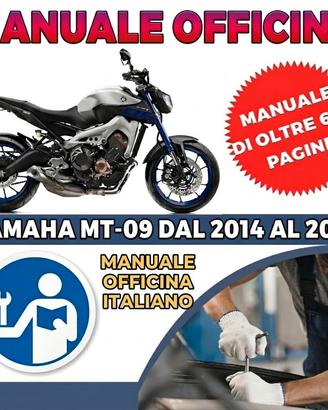 Manuale Officina Yamaha MT-09 dal 2014 al 2016