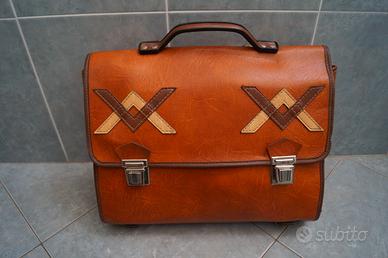 cartella vintage in cuoio