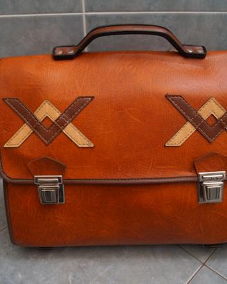 cartella vintage in cuoio